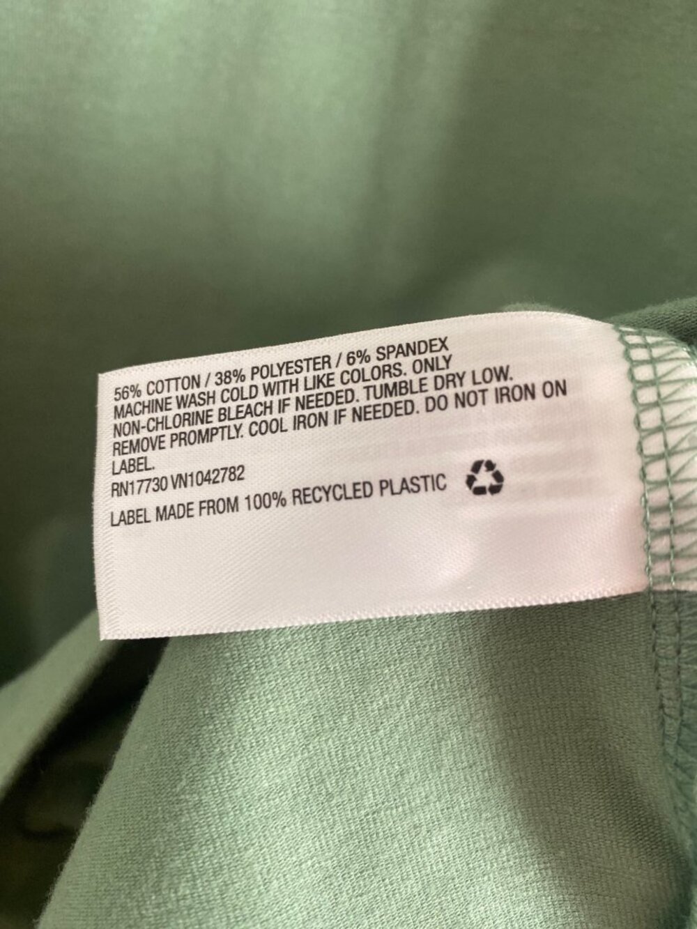 A New Day Sleeveless Green Tank Dress Medium Cotton Blend - Picture 3 of 5